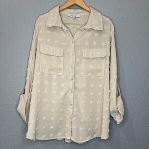 Sweet rain button down blouse